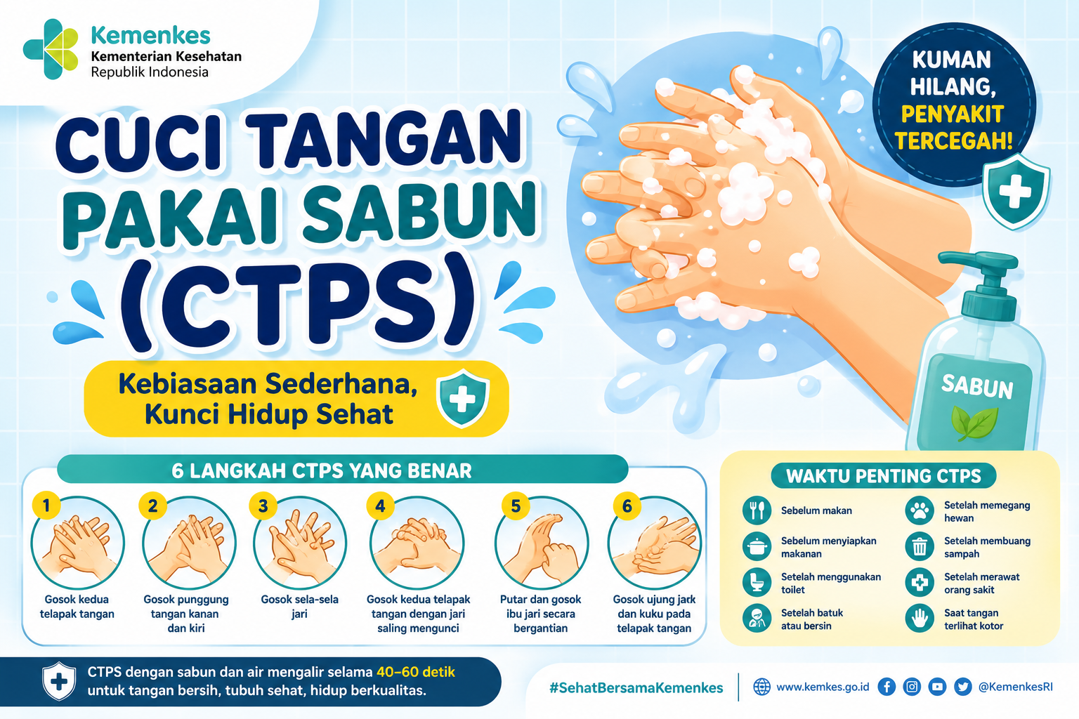 Cuci Tangan Pakai Sabun (CTPS)